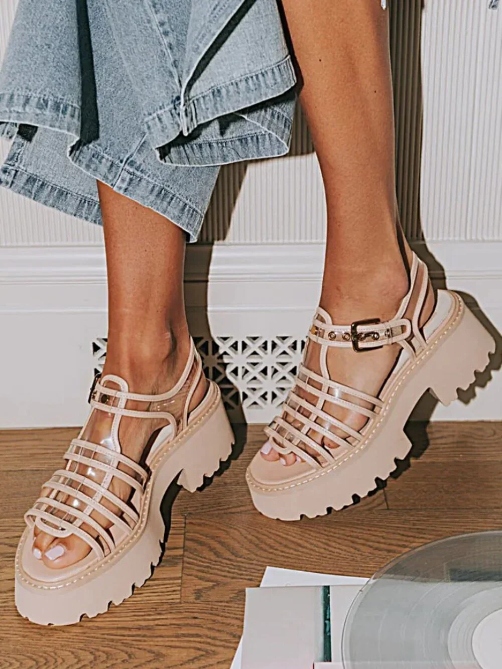 Dolce Vita Latice Sandals  in Crystal Vinyl